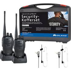 Talkie-walkies Midland G10 Pro PMR 2er Security-Koffer MA31 LK Pro C1107.S4 Emetteur-récepteur PMR jeu de 2