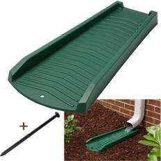 Roof Equipment Green 2 or 4 pack decorative downspout splash block rain gutter drain extend