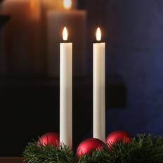 Deluxe Homeart Indoor Flameless Cream LED Candle