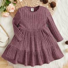 Zipper Dresses Shein Comfortable Baby Girl Ruffle Hem Dress - Perfect For Summer