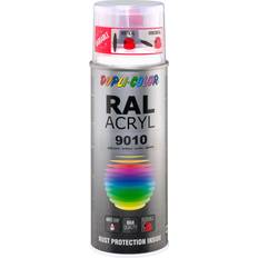 Pintura de laca Pinturas Dupli-Color 349799 Laca RAL Aerosol 400 9010 Silver Metallic 400 ml Pintura de laca Blanco 0.4L