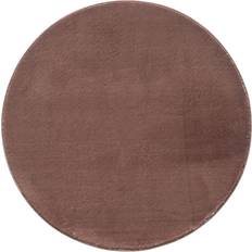 Tæpper & Skind Novel Catwalk Rund Vaskbart Tæppe Brun 120x120 Brun cm