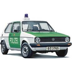 Italeri Model Kit Italeri 3666S 1:24 VW Golf Mk.I Polizei Modellbau, Bausatz, Standmodellbau, Basteln, Hobby, Kleben, Plastikbausatz, detailgetreu