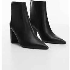 Faux Leather Boots Mango HALBSTIELFEL