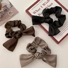 Shein 3pcs Bow Decor Scrunchies For Women