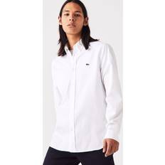 Lacoste Bomull Skjortor Lacoste herrskjorta, Vitt och blått