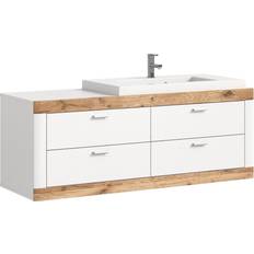 Laredo Tvättskåp 132cm 4 Lådor Matt Vit