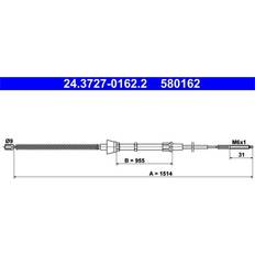 Friction Breaking ATE Seilzug 24.3727-0162.2