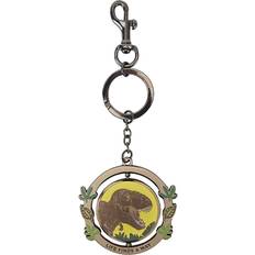 Loungefly Keychains Loungefly Jurassic 30th Anniversary Spinning Keychain Green/Brown