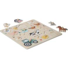Vertbaudet Peg Puzzle FSC Wood Beige Light