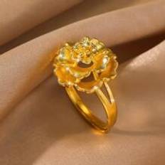 Smycken Shein Flower Decor Ring