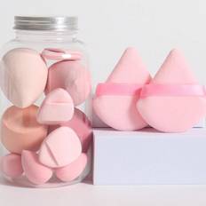 Cosmetics Shein 12pcs Makeup Sponge Set. Including 2 Triangle Powder Puffs, 4 Beauty Eggs, 3 Mini Beauty Eggs, And 3 Mini Finger Air Cushion Powder Puffs. Made Of Ult