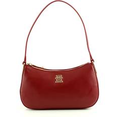 Rouge Sacs bandoulière Tommy Hilfiger Schultertasche, Kunstleder, Emblem, Reißverschluss, für Damen, rot