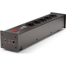 x2000 schwarz hifi-steckdosenleiste master-slave-funktion phasenerkennun