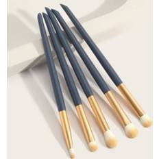 Blåa Sminkborstar Shein 5pcs Eyeshadow Makeup Brush Set