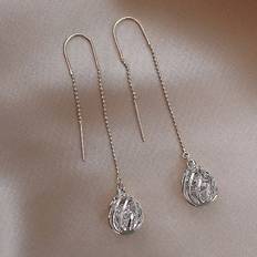 Shein Women Jewelry Shein Rhinestone Water Drop Earrings