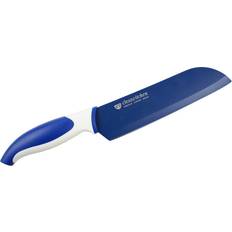 Cuchillos de cocina Gräwe Santokumesser CleanCitchen 30 cm Blau