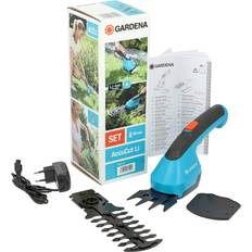 Grasscheren Gardena AkkuCut Li Grasschere Set inkl. Strauchmesser 09852-34 grau