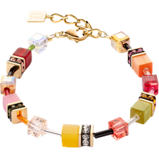 Coeur de Lion Geocube Iconic Indian Summer Bracelet - Gold/Multicolour