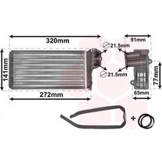 Termoconvettori Van Wezel Radiatore Riscaldamento Peugeot 40006199 6448G3