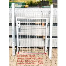 Edelstahl Tore Gartentore Profi Basic Garden Gate 125x143cm