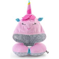 Supports pour le cou BenBat Oreiller de voyage avec capuche, licorne 4 ans