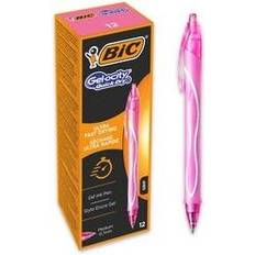 Bolígrafos de gel Bic Gel Rollerball Pen Gel-ocity Quick Dry 0.30 mm Pink Pack of 12