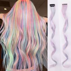 Shein 22 Zoll Bunte Haarverlängerungen Anklipsen Kinder
