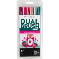 Tombow Arts & Crafts Tombow Dual Brush Pens Very Berry, Set of 6