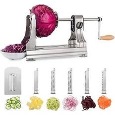 Gemüsemühlen WellToBe CS 668 Spiralschneider mit 6 Klingen und 4 Saugnapf