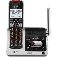 Landline Phones Vtech AT&T BL102 DECT 6.0 Cordless Phone for Home with Answering Machine, Call Blocking, Caller ID Announcer, Audio Assist, Intercom, and Unsurpassed Range, Silver/Black