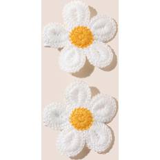 Shein 2pcs Baby Flower Decor Fabric Hair Clip