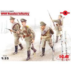 1:35 Maquettes ICM Wwi Russian Infantry (4figures) 1:35e