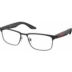 Briller & Læsebriller Prada Linea Rossa Mand PS 51PV DG01O1 Optiske Stel Metal Sort Transparent Firkantet