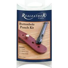 Buttons Realeather button hole punch set