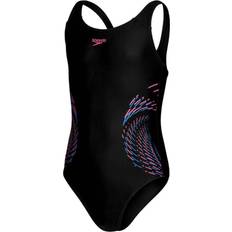 Speedo muscleback Speedo Girl's Muscleback Swimsuit - Black/Purple (80832414379)