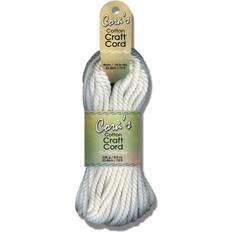 White Yarn Pepperell cara's cotton craft cord 4mmx75ft-white ccc4-07