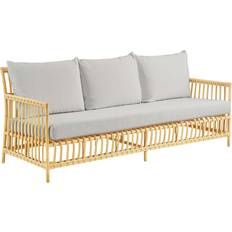 Yellow Outdoor Sofas & Benches Sika Design Caroline Natural Three-Seater Outdoor Sofa