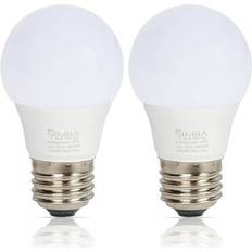 Incandescent Lamps [2 pack] led a15 refrigerator 5w 120v 40w equivalent bulbs e26 5000k daylight