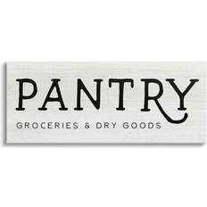 Wall Decor Stupell Industries Rustic Pantry Sign Text Groceries Dry Goods Canvas Wall Decor