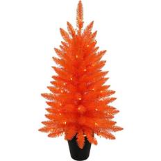 Orange Christmas Trees Kurt Adler Faux Orange Potted Christmas Tree