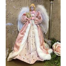 Santa's Workshop 16" Mauve Victorian Angel Tree Topper Figurine