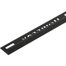 Homelux Straight Edge 10mm Brushed Tile Trim Black