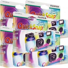 Fujifilm 5 x Quicksnap Flash Disposable Cameras, 27 Images, with Flash