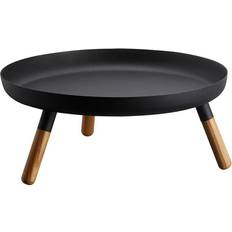 Best Plateaux de Service Yamazaki Countertop Pedestal Tray With Legs Black Plateau de service