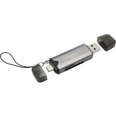 Micro sd card reader Plexgear Minneskortläsare för SD och Micro-SD