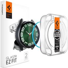 Samsung galaxy watch6 classic 47mm Spigen GLAS.tR EZ Fit Screen Protector for Galaxy Watch 6 Classic 47mm 2-Pack