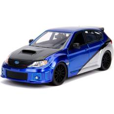 Slot Cars Jada JA99514 1:24 Brian's 2012 Subaru Impreza WRX Sti GH-Blue/Silver, Bleu/Gris