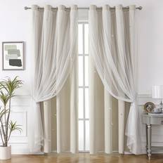 Gardiner & Tillbehör Shein 1pc Star Pattern Curtain,Star Stripe