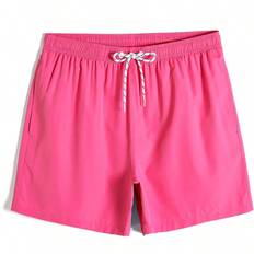 Shein Swimming Trunks Shein Men Slant Pockets Drawstring Waist Swim Trunks - Hawaiian